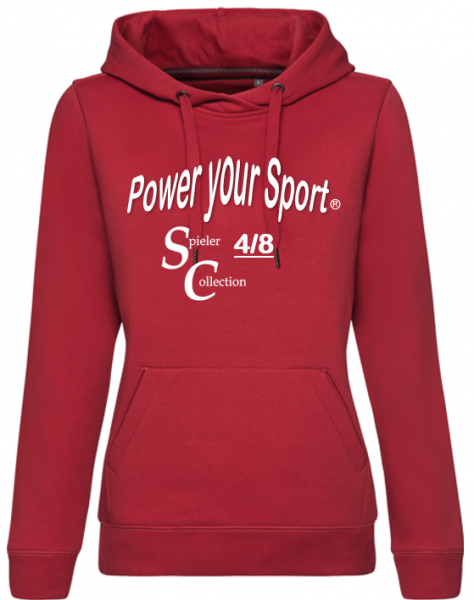 Sweatshirt mit Kapuze für Frauen mit Power your Sport Logo.