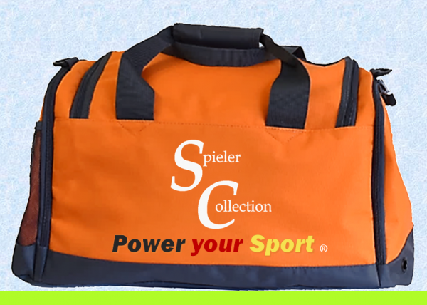 Sporttasche orange mit Spieler Collection.