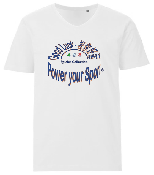 T-Shirt mit V-Ausschnitt für Männer mit Logo Power your Sport.