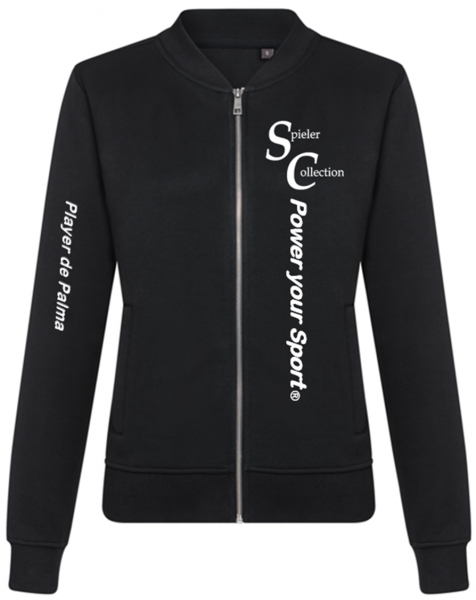 Freizeit Sweat Jacke für Frauen mit Power your Sport und Spieler Collection Logo.