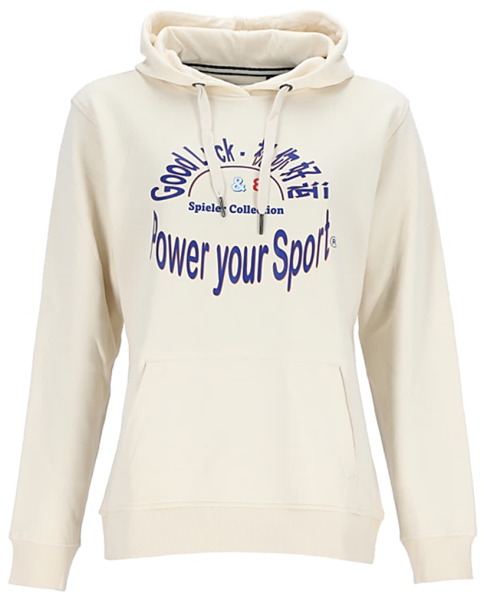Sweatshirt für Frauen mit Power your Sport Logo in Mint und Orange.